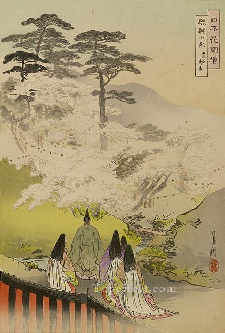 nihon hana zue 1896 5 Ogata Gekko Ukiyo e Oil Paintings